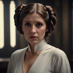la principessa leia in versione zoccola