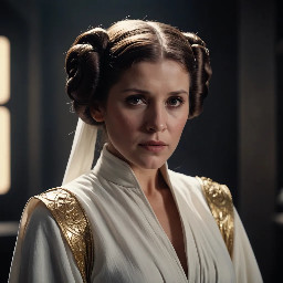 la principessa leia in versione battona