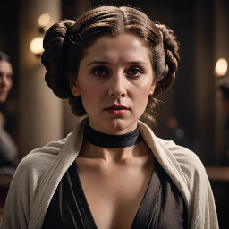 la principessa leia in versione battona